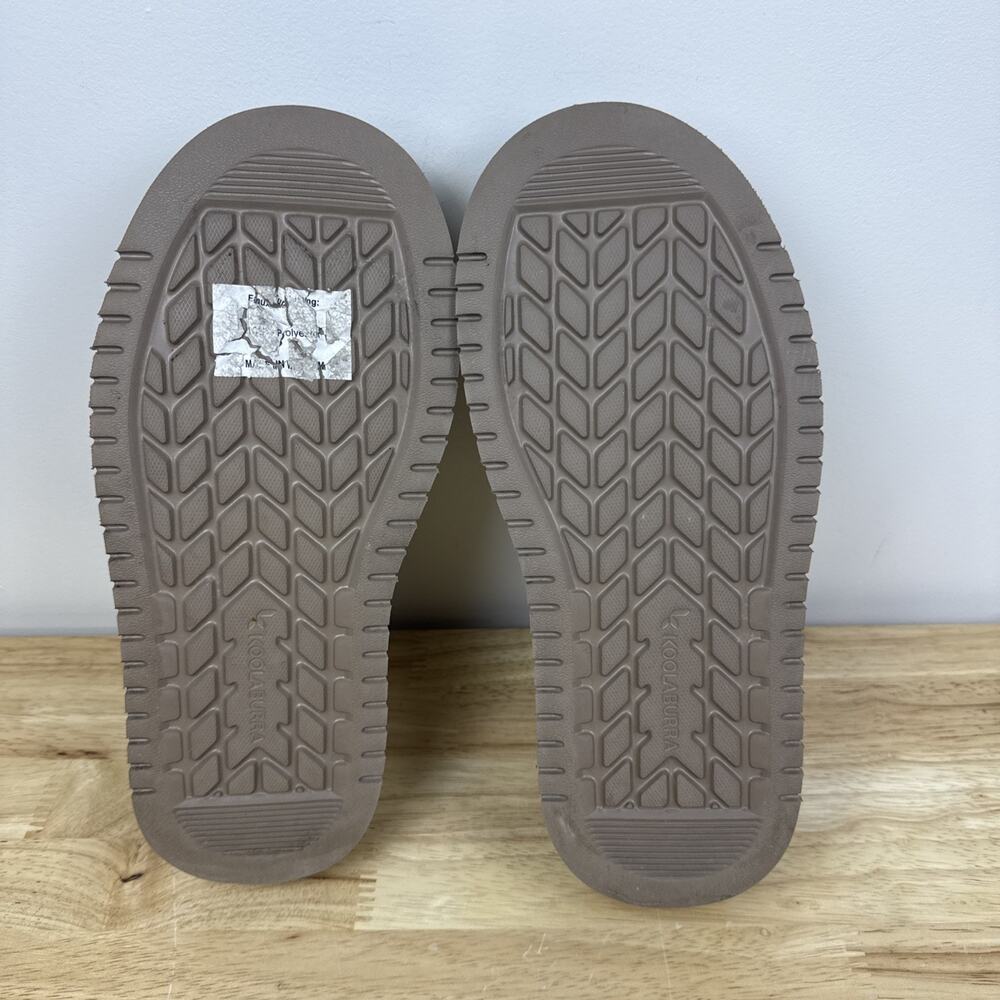 Koolaburra by UGG Womens Size 7 Burree Beige Suede Faux Fur Lined Slippers - Picture 7 of 11